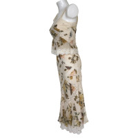 Christian Dior Kleid aus Seide in Beige