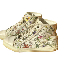 Gucci Sneakers aus Baumwolle in Beige