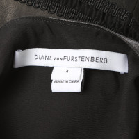 Diane Von Furstenberg Dress Leather in Black