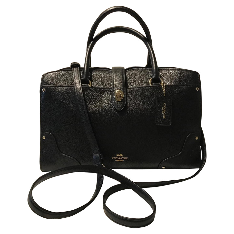 Coach Shoulder bag Leather in Black