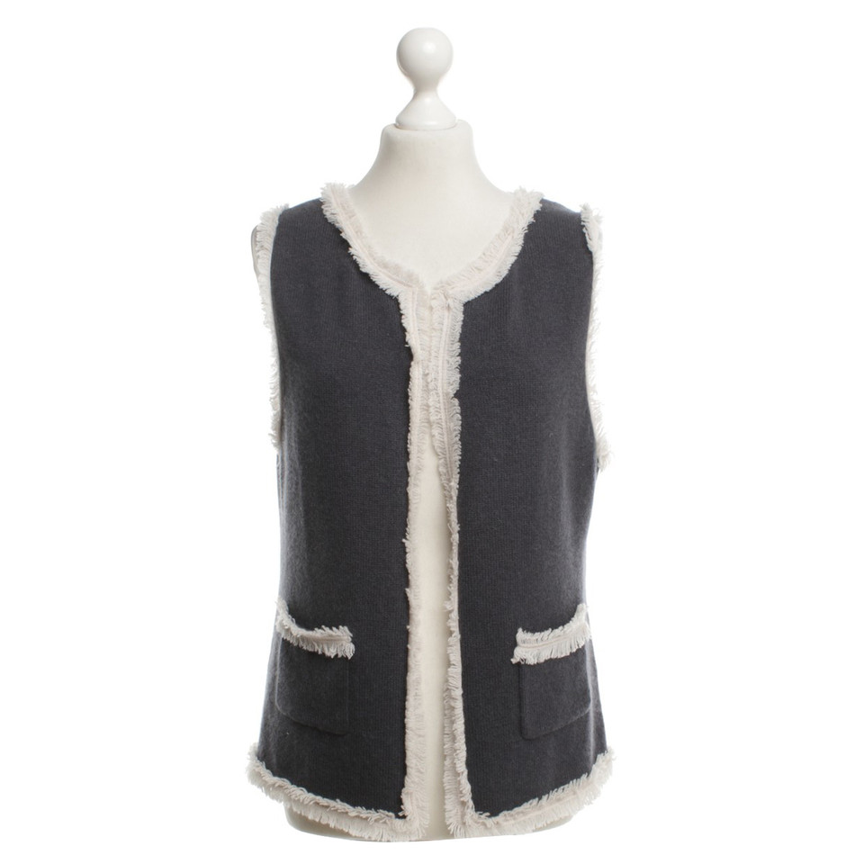 Dear Cashmere Gilet cachemire avec franges