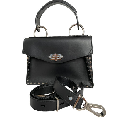 Proenza Schouler Hava Top Handle Leather in Black