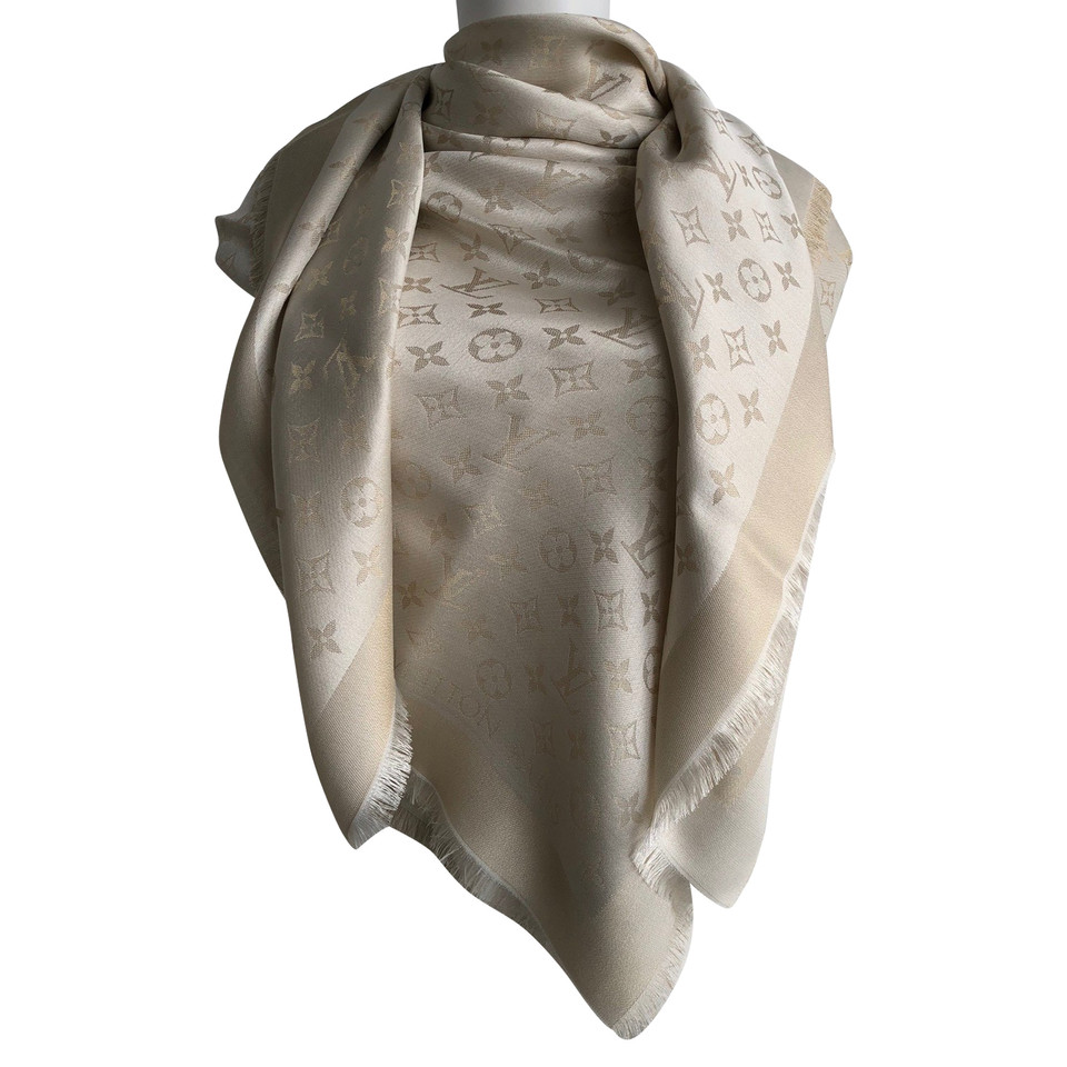 Louis Vuitton Scarf/Shawl Silk in White