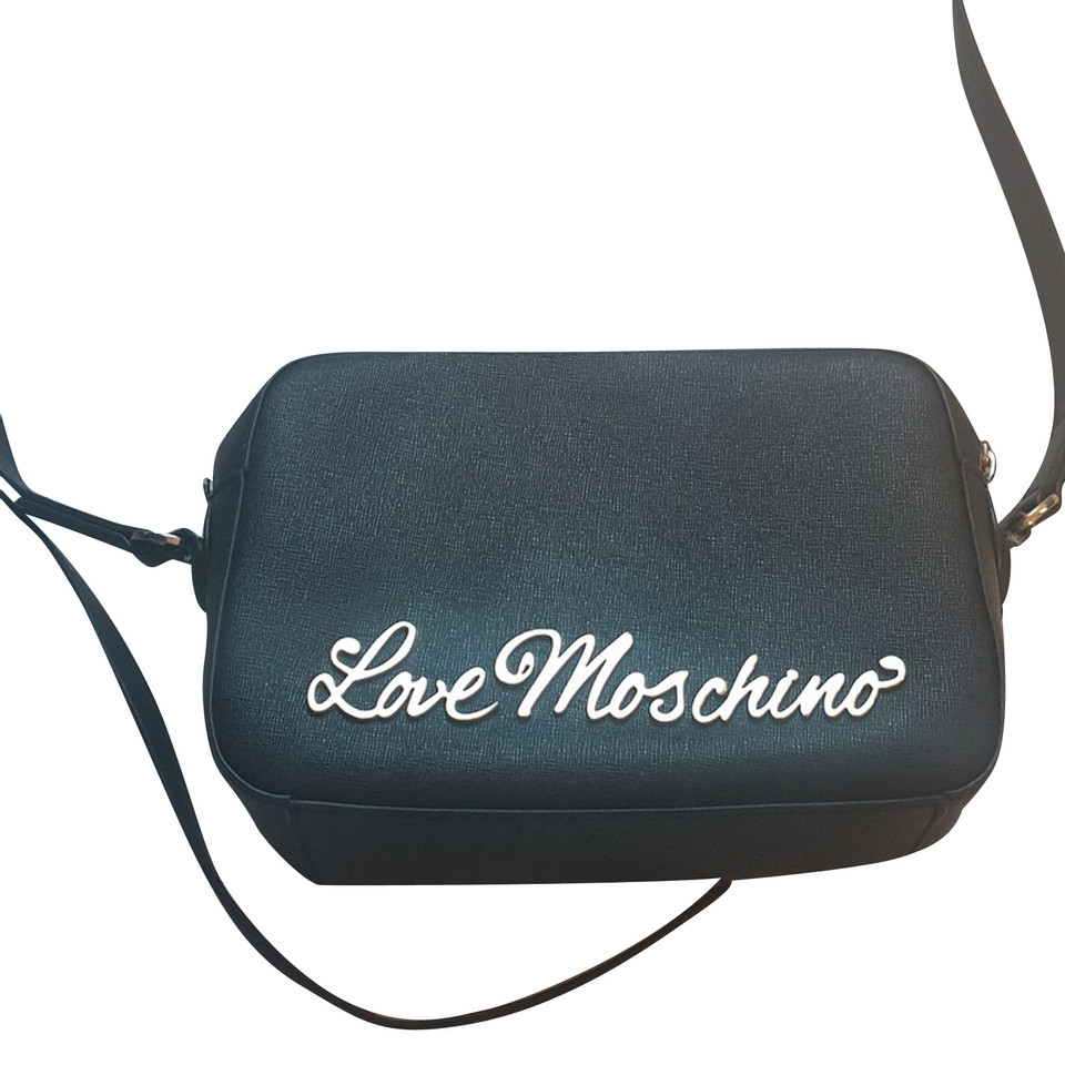 Moschino Love Clutch in Schwarz