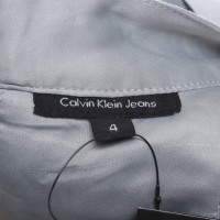 Calvin Klein Seidenbluse in Grau