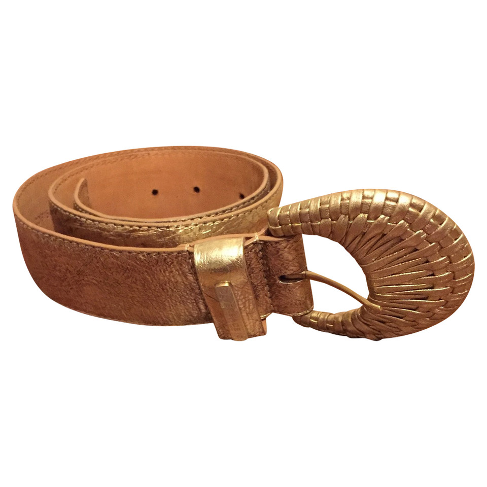 Versace Cintura in Pelle in Oro