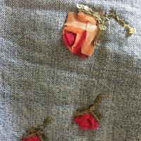 Blumarine Jeans mit Tüll Rosen