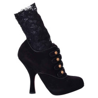 Dolce & Gabbana Baroque suede ankle boots
