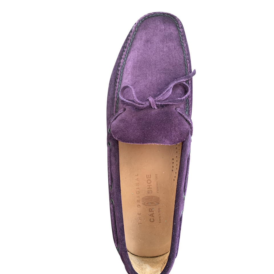 Car Shoe Mocassini/Ballerine in Pelle scamosciata in Viola