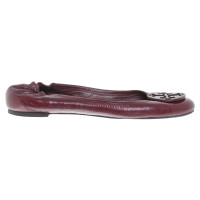 Tory Burch Ballerina's in Bordeaux