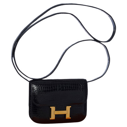 Hermès Constance Micro 14 Leather in Black