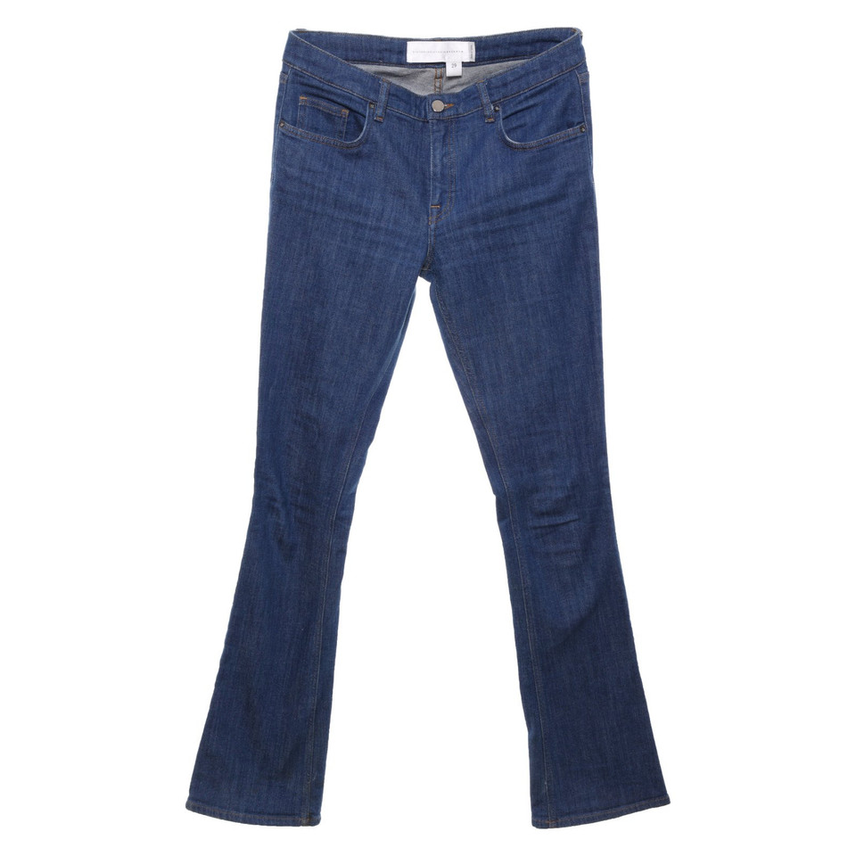 Victoria Beckham Jeans in Cotone in Blu