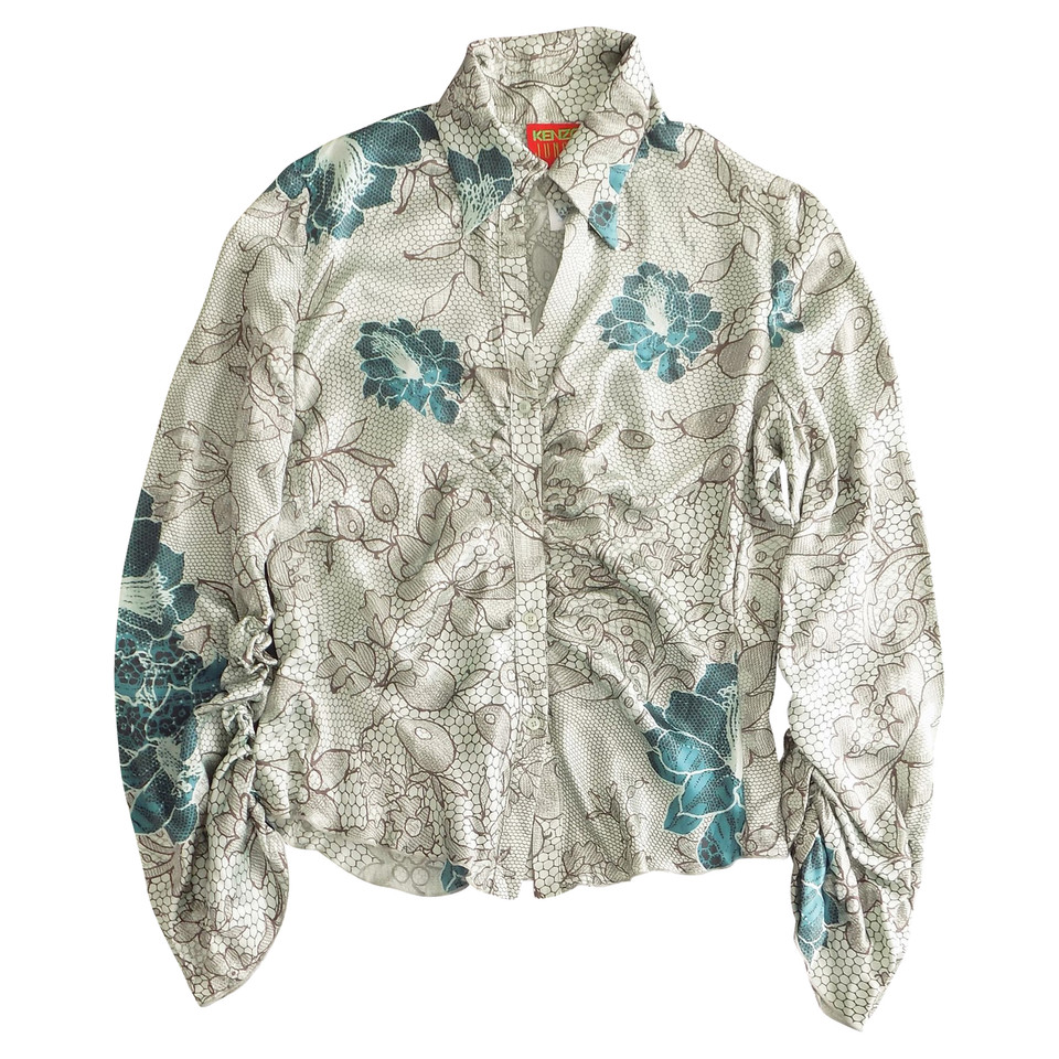 Kenzo Printed silk blouse