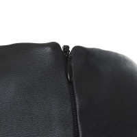 Armani Leren jurk in zwart