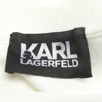 Karl Lagerfeld Felpa in bianco crema