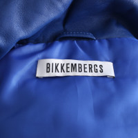 Bikkembergs Jacket/Coat Leather in Blue