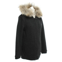 Woolrich Knitted coat in dark gray