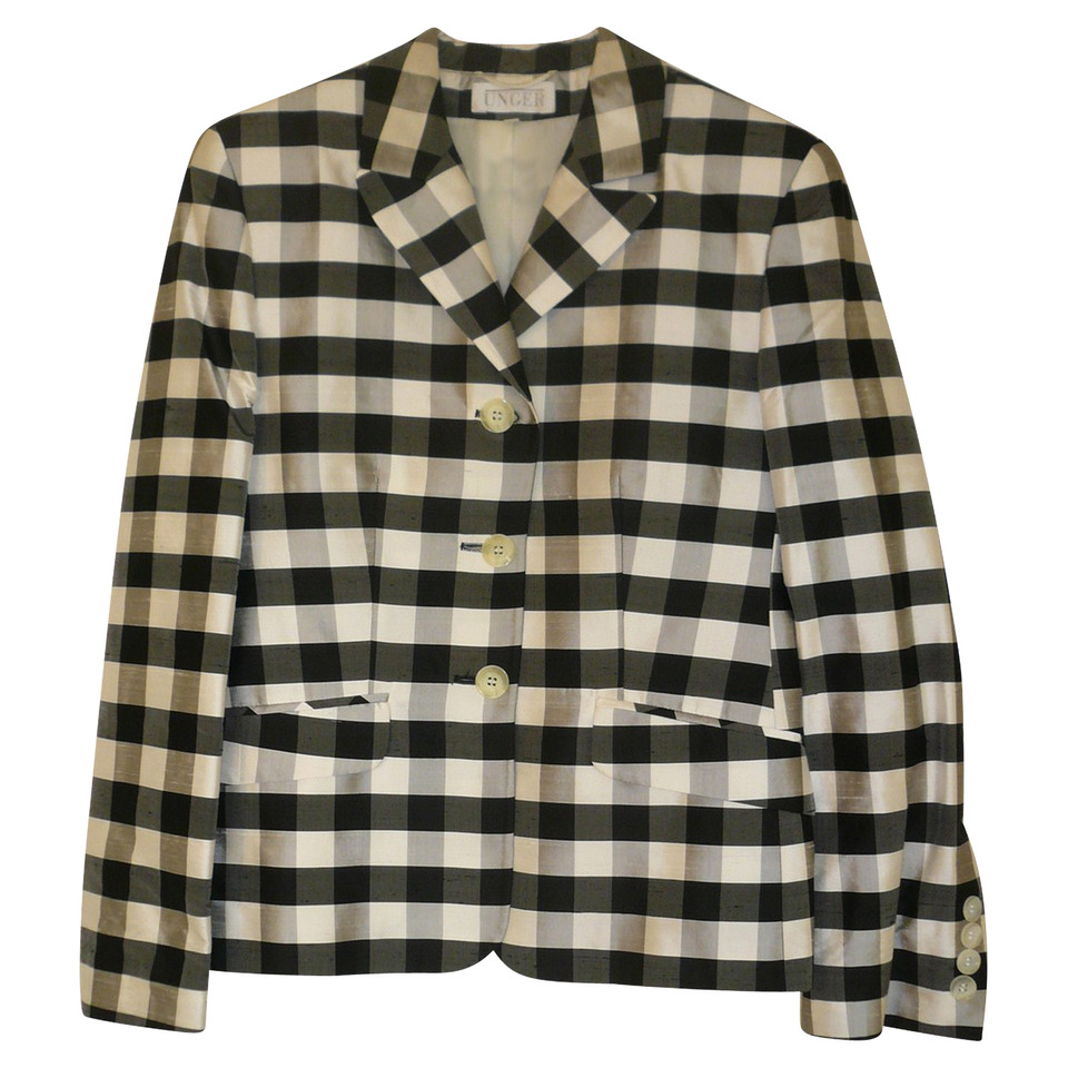 Unger Checked silk blazer