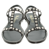 Mulberry Sandals Leather in Black