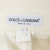 Dolce & Gabbana Gonna color crema