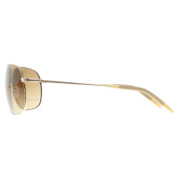 Oliver Peoples Sonnenbrille in Braun/Gold