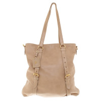 Prada Lederhandtasche in Beige