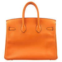 Hermès Birkin Bag 25 Leather in Orange