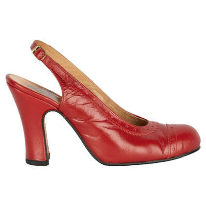 Vivienne Westwood Pumps/Peeptoes aus Leder in Rot