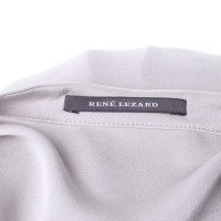 René Lezard Blouse in grey beige