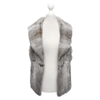 Rich & Royal Vest Fur in Grey