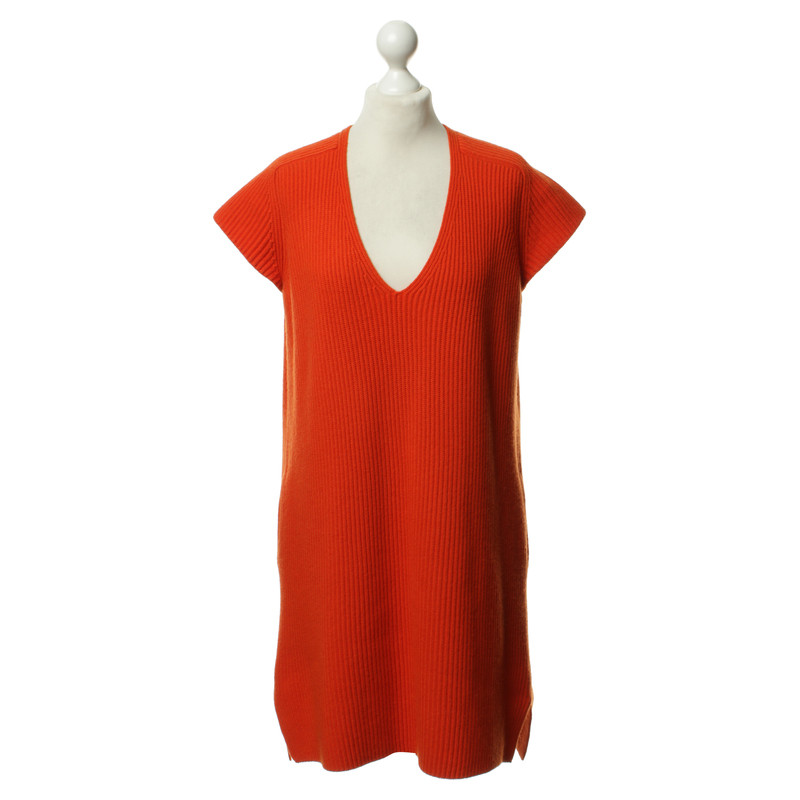 Hermès Robe tricot à Orange