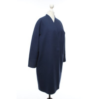 Max Mara Giacca/Cappotto in Lana in Blu