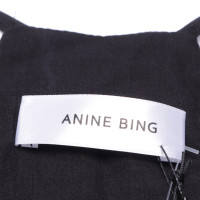 Anine Bing Vestito in Cotone in Nero