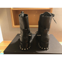 No. 21 Stiefel aus Leder in Schwarz