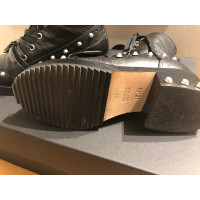 No. 21 Stiefel aus Leder in Schwarz