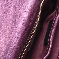 Burberry Prorsum Clutch aus Leder in Violett