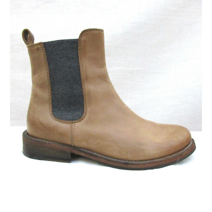 Brunello Cucinelli Ankle boots Leather in Ochre