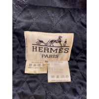Hermès Jacke/Mantel aus Seide in Schwarz