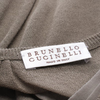 Brunello Cucinelli Vestito in Cotone in Marrone