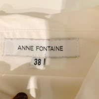 Anne Fontaine Top en Coton en Blanc
