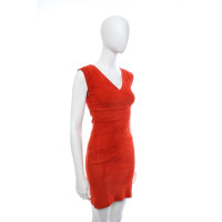 Jitrois Kleid aus Wildleder in Rot