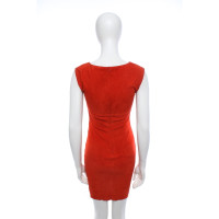 Jitrois Kleid aus Wildleder in Rot