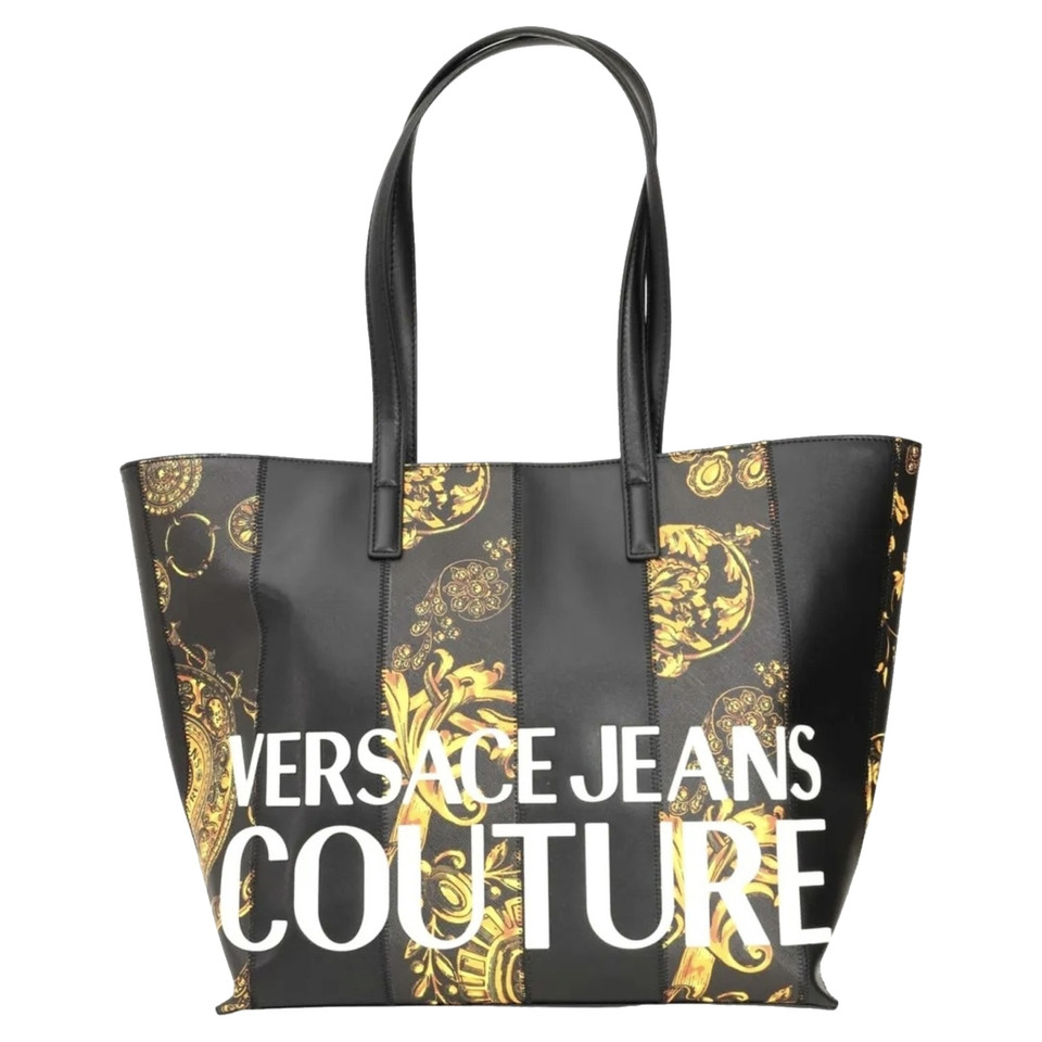 Versace Travel bag Leather in Black