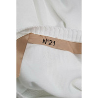 No. 21 Vestito in Cotone in Bianco