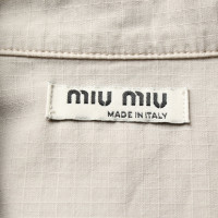 Miu Miu Top Cotton in Grey