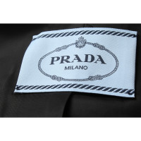 Prada Jacke/Mantel aus Wolle in Schwarz