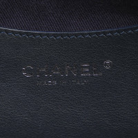 Chanel Schoudertas Denim in Blauw