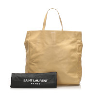 Yves Saint Laurent Tote bag Leer in Beige