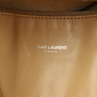 Yves Saint Laurent Tote bag Leer in Beige