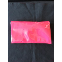 Emporio Armani Clutch Bag Patent leather in Fuchsia